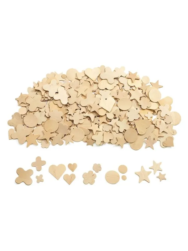Colorations - Wooden Shapes in 5 Designs 350pcs.