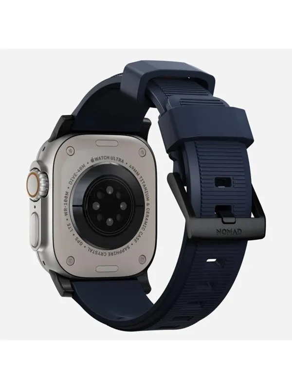 Nomad Rugged Band - 45mm | Atlantic Blue | Black Hardware