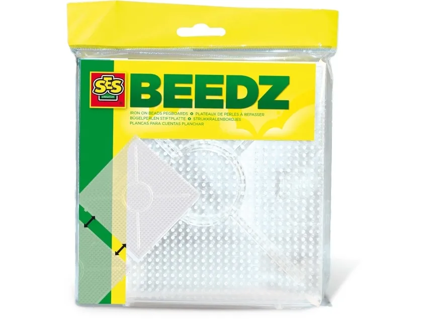 SES Creative Iron-On Beads Connecting Boards White