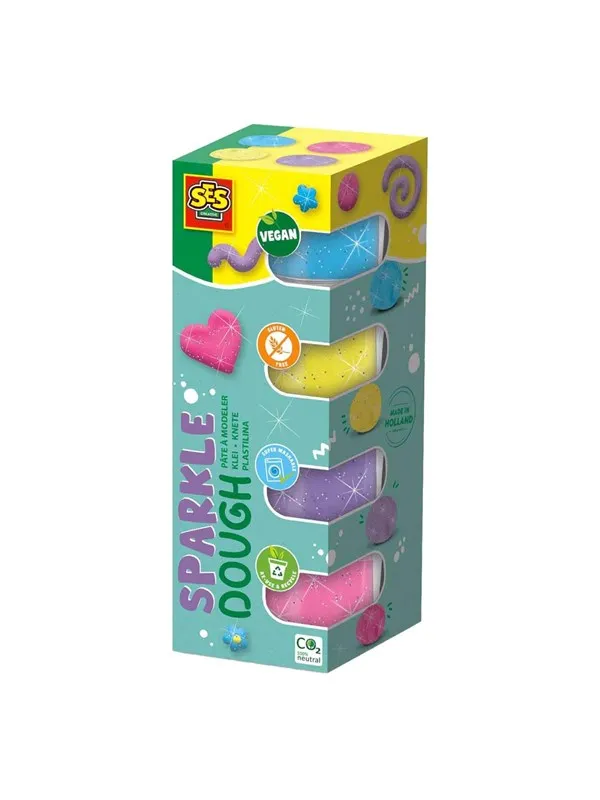 SES Creative Feel Good Clay - Sparkle 4x90gr