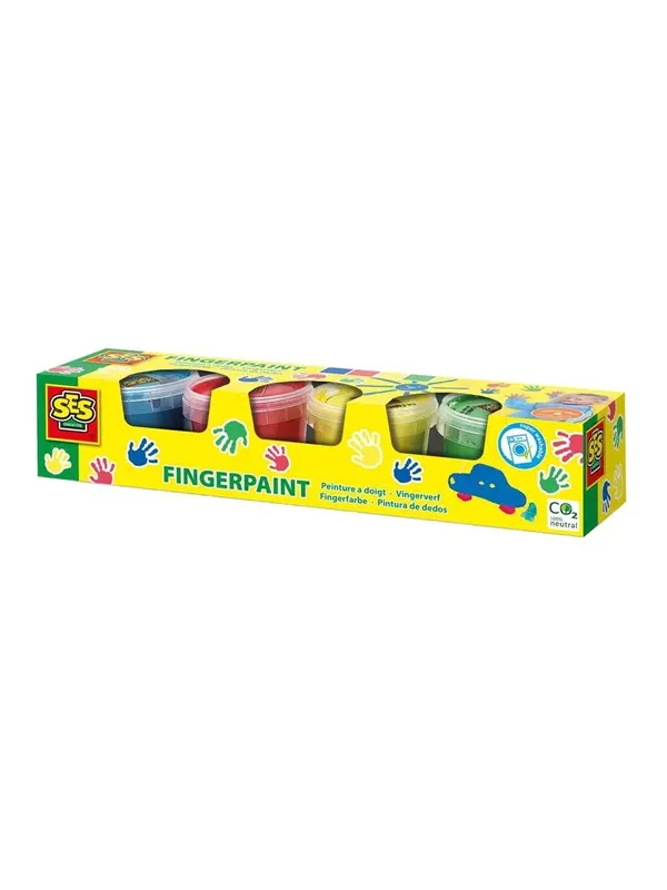 SES Creative Finger Paint Primary Colors 4x110ml
