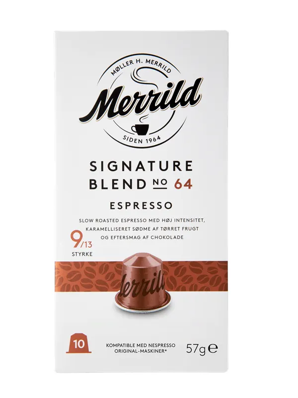 MERRILD Signature Blend No.64 Aluminium capsules - 10 pcs