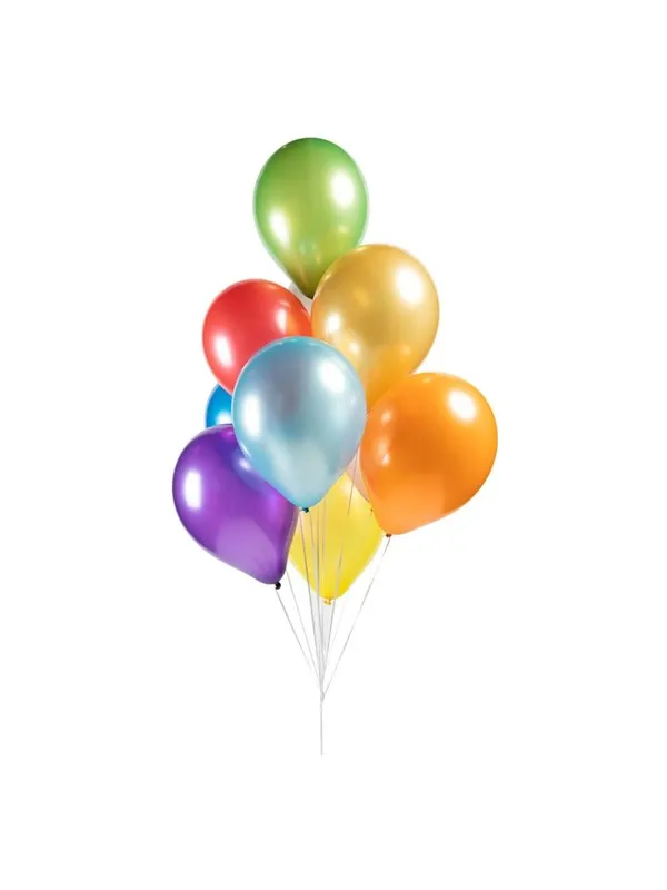 Globos Balloons Metallic Pearl Mix Colors 30cm 100pcs.