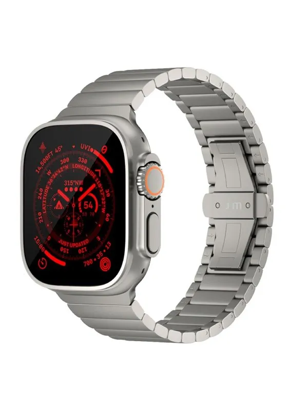 Just Mobile Titanium Watch Band for Apple Watch Ultra (1&2) with DLC coating