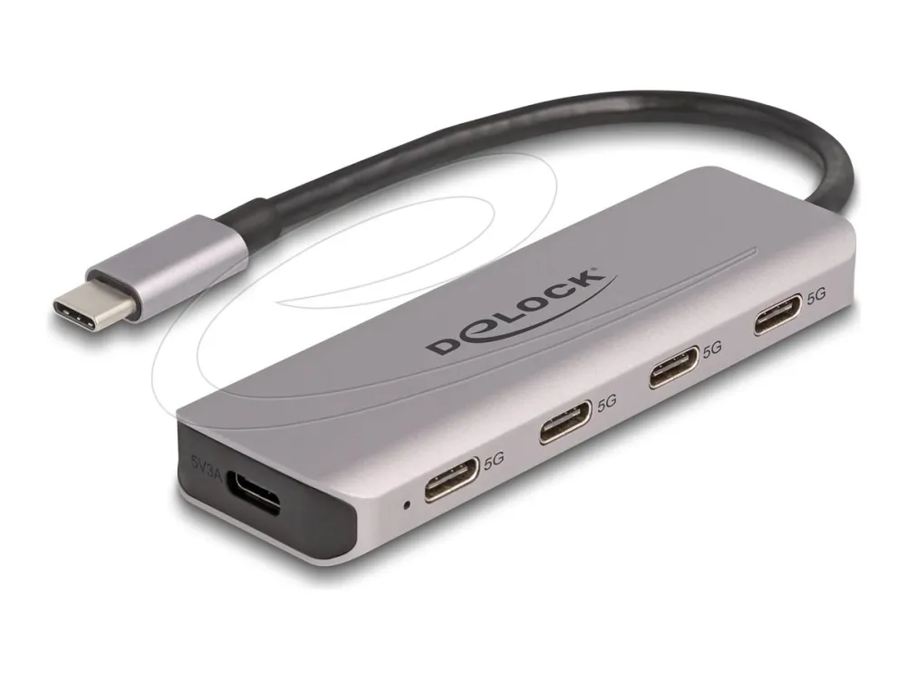 DeLOCK 64238 Interface Hub USB-hub - 4 porter - Grå