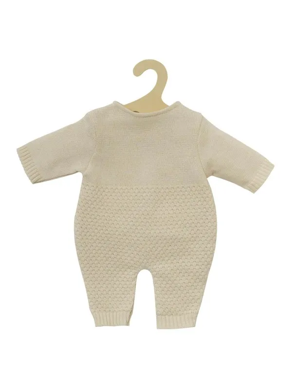Heless Dolls Knit Overall Ecru 28-35cm