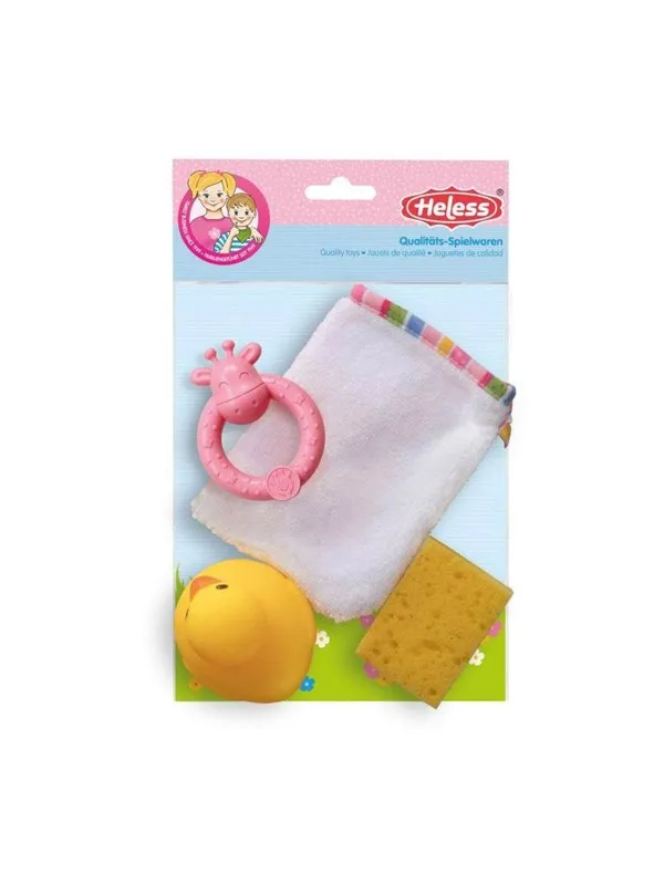 Heless Dolls Washcloth with Accessories 4ldg.