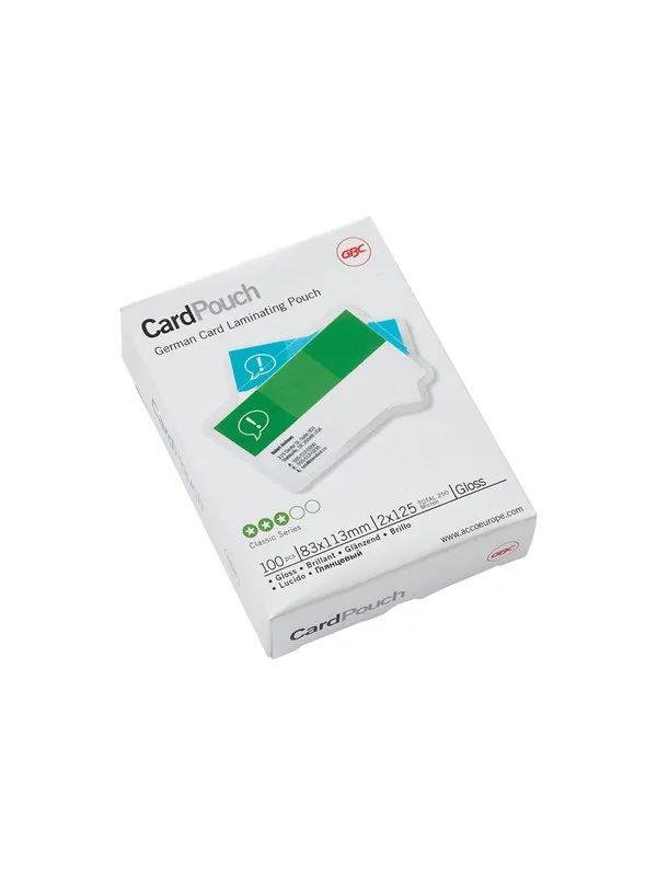 GBC - glossy - 83 x 113 mm - lamination pouches (pack of 100)