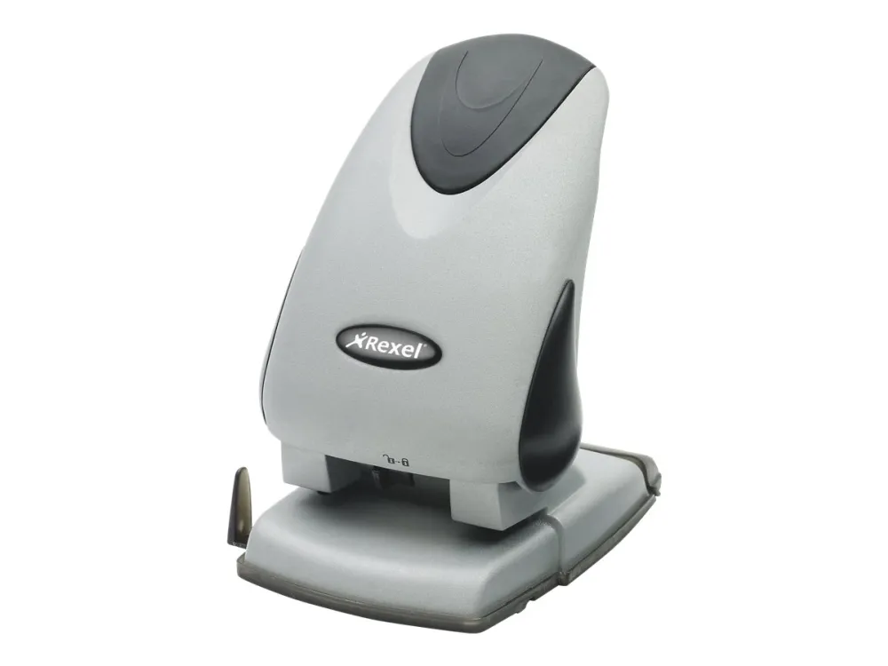 Rexel P265 - hole punch - 65 sheets - 2 holes - metal - black/silver