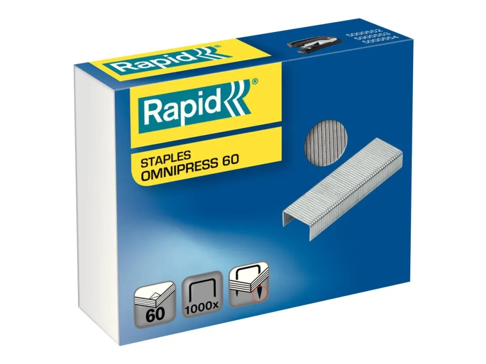 Rapid Omnipress 60 - staples - 8.5 mm - pack of 1000