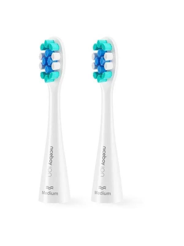 Niceboy Børstehoder Replacement head ION Sonic Medium white 2 pcs