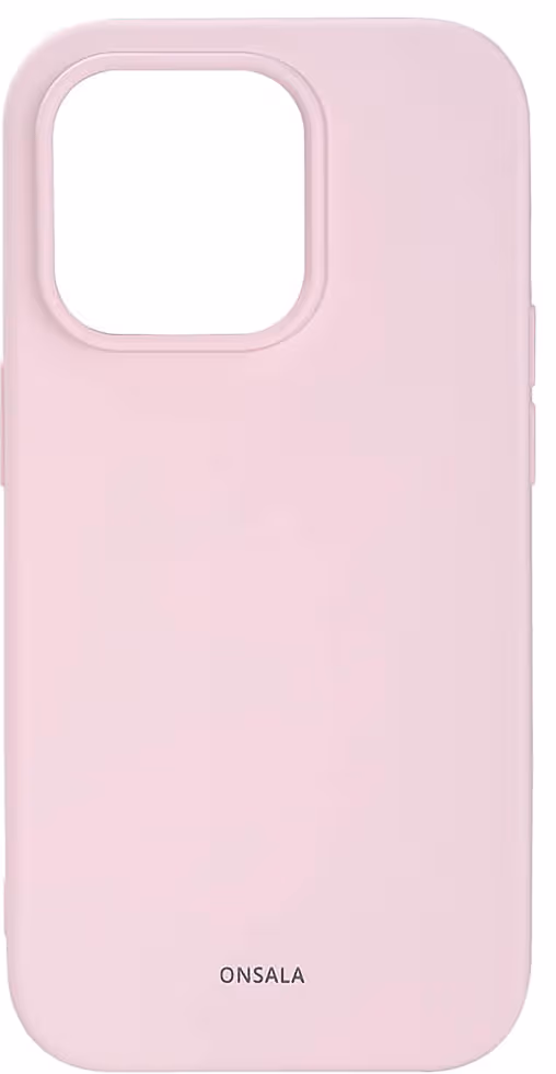ONSALA Phone Case Silicone Chalk Pink - iPhone 14 Pro Max