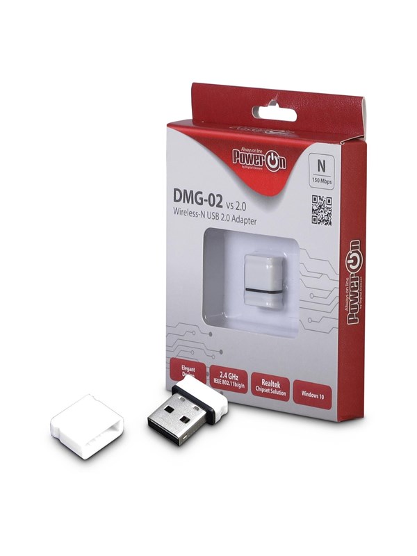 Inter-Tech DMG-02 Wi-Fi 4 USB Nano Adapter 150Mbps