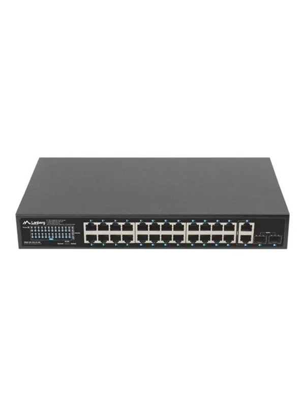 Lanberg RSGE-24P-2GE-2S-250 - switch - 24 ports - unmanaged - rack-mountable