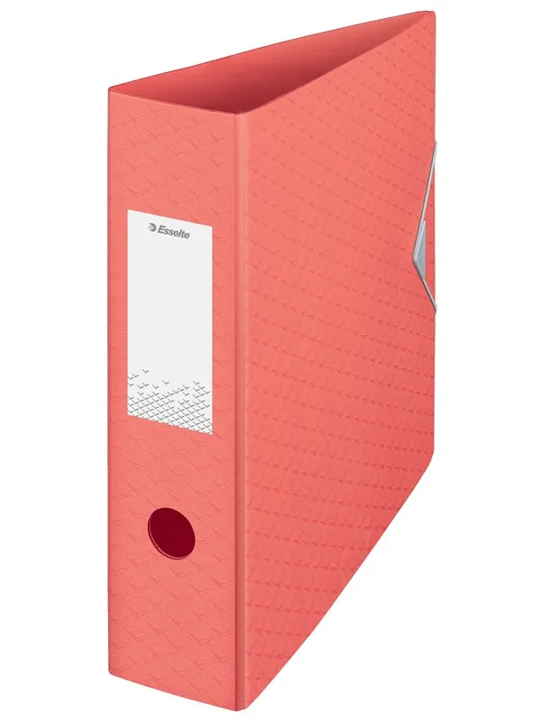 Esselte Colour'Breeze Lever Arch File Polyfoam Coral