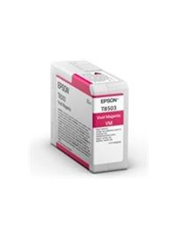 Epson T8503 - vivid magenta - original - ink cartridge