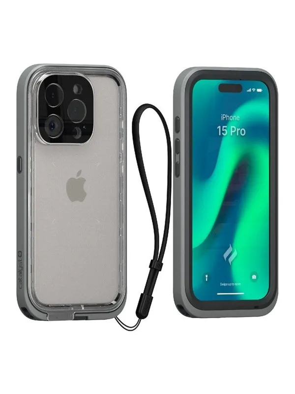 Catalyst Total Protection Case - titanium gray - iPhone 15 Pro
