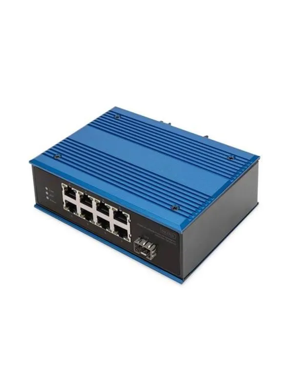 DIGITUS - switch - industrial - 8 ports - unmanaged
