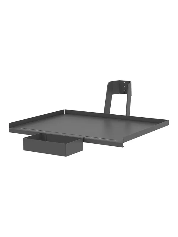 Ergotron - TAA Compliant Version shelf - heavy-duty - for medical monitor - dark grey - Max 10.9 kg - recommended for