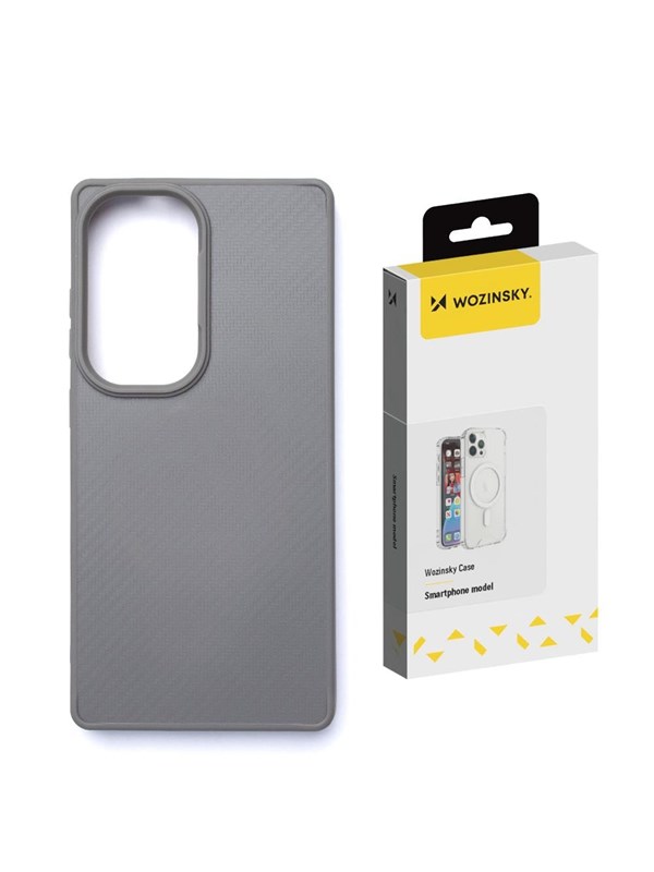 Wozinsky Carbon Fiber Case with MagSafe for Samsung Galaxy S25 - Grey