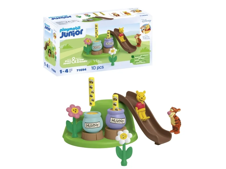 Playmobil 1.2.3 - Junior & Disney: Ole Brumms og Tigergutts bihage