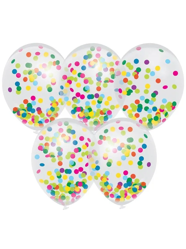 Haza Witbaard Confetti Balloons Color 5pcs.