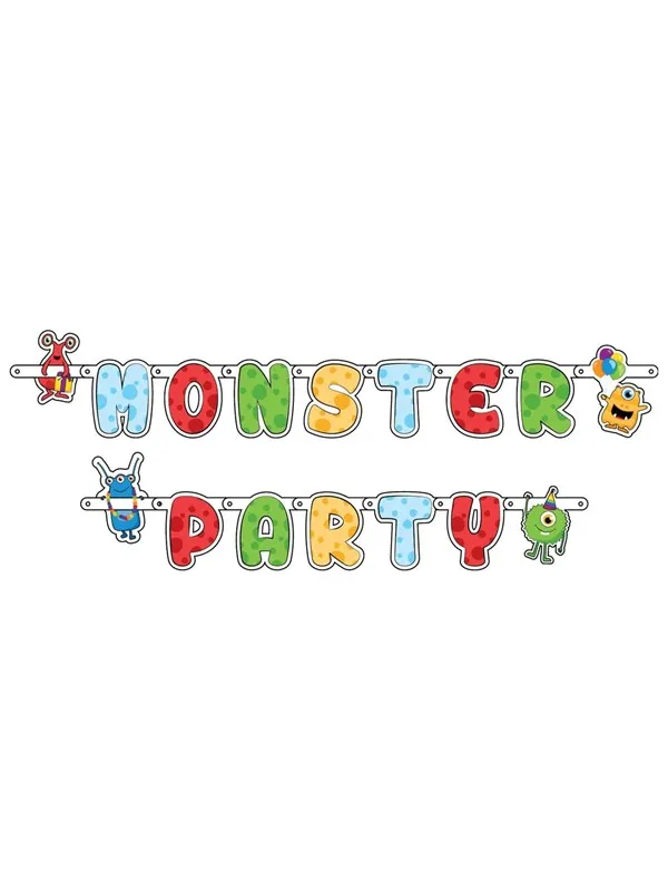 Haza Witbaard Letter Garland Monster Party