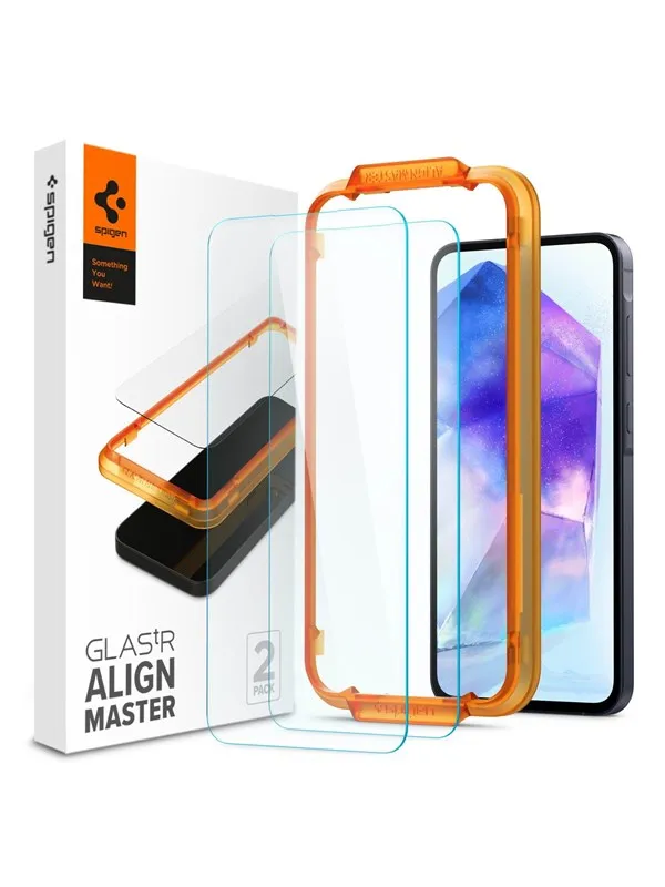 Spigen Glass tR AlignMaster 2 Pack -  Samsung Galaxy A55
