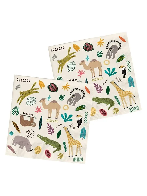 Folat BV Napkins Wild Animals 20 pcs.