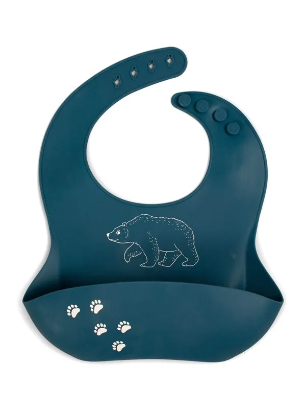 Filibabba Silicone bib with print - Bear