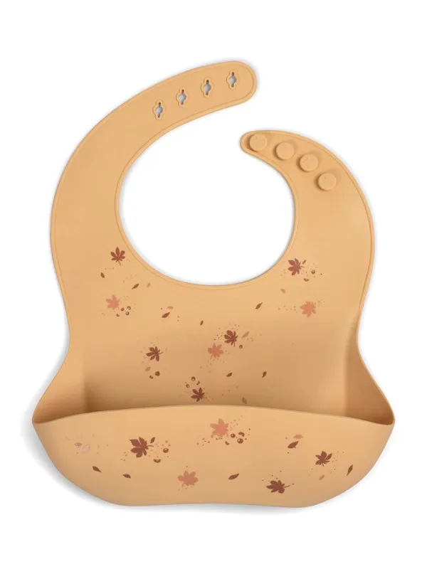 Filibabba Silicone bib with print - Chestnuts