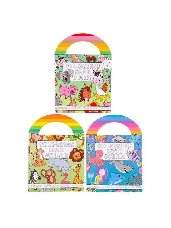 LG-Imports Coloring book with stickers animals (Assorted)