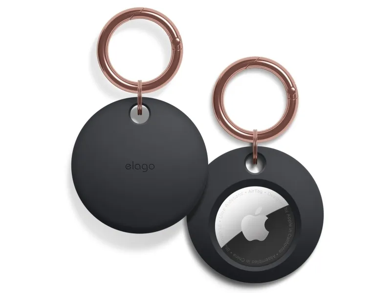 Elago Basic Key Chain for AirTag Black