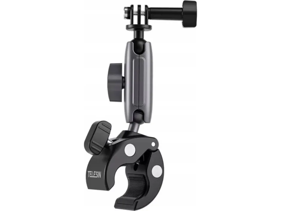 TELESIN Universal Handlebar Tube Clamp Mount for sport cameras (aluminum)