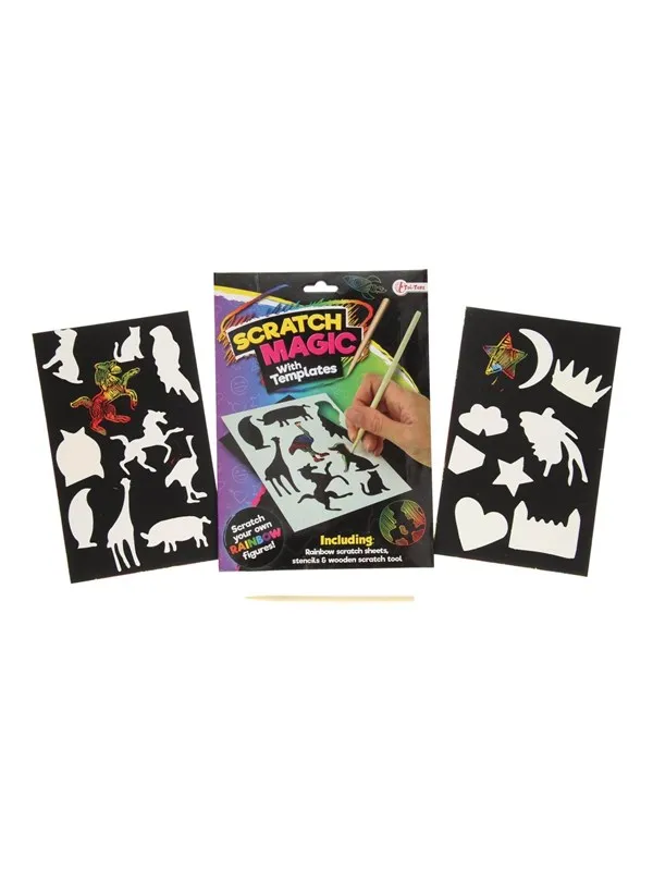 Toi-Toys Scratch Set Rainbow Figures