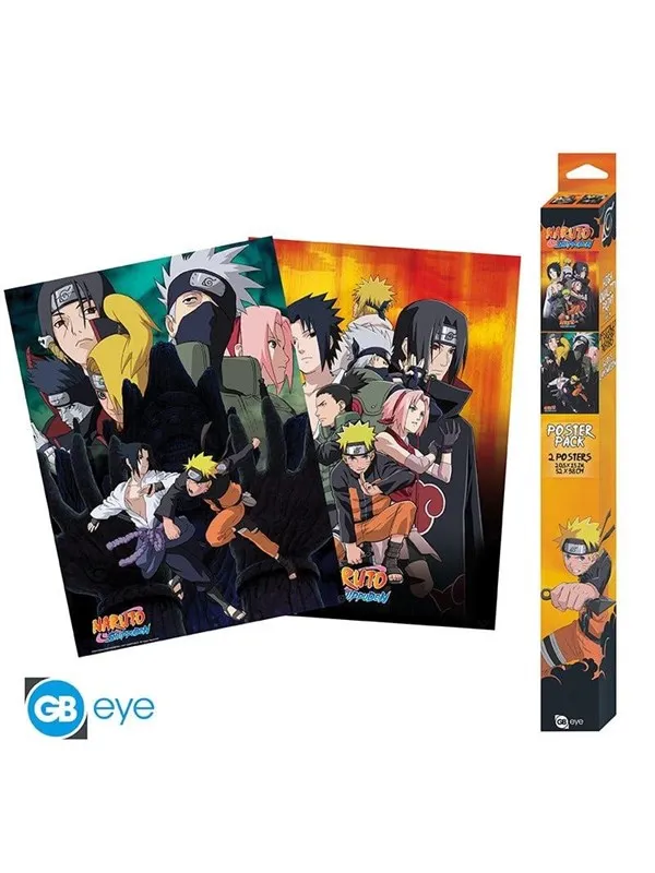 ABYstyle - NARUTO SHIPPUDEN Set 2 Chibi Posters Ninjas (52x38cm) - Plakat
