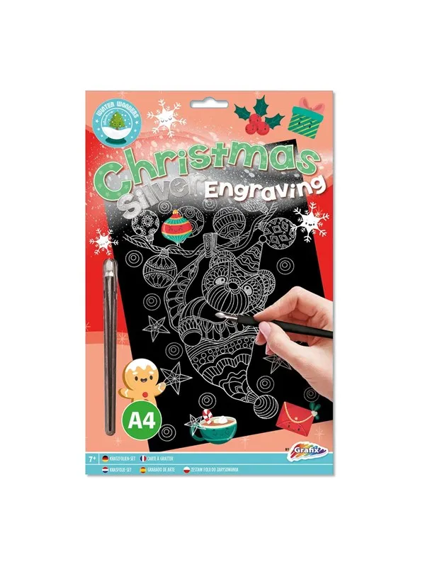 Creative Craft Group XMAS Scratch Art A4