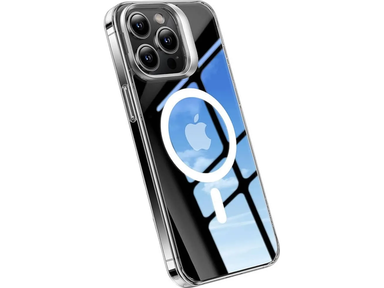 Torras Phone Case UPRO Lstand Clear-Mag for iPhone 15 (transparent)