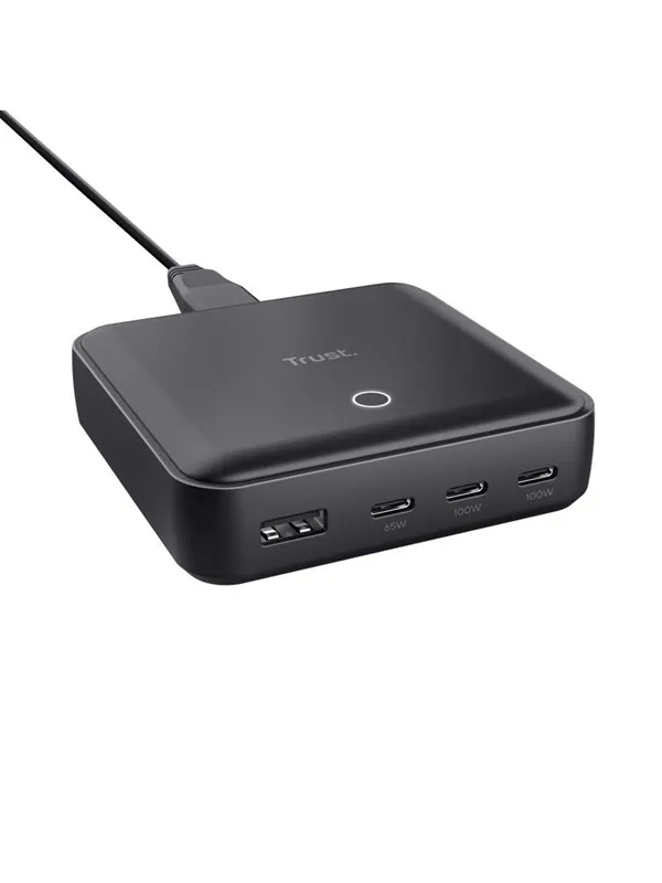 Trust Maxo 100W 4-port USB Desktop Charger - Black
