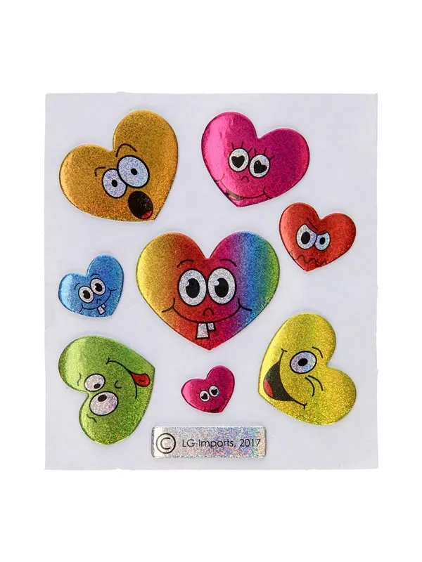 LG-Imports Stickers Smile Face Glittering (Assorted)