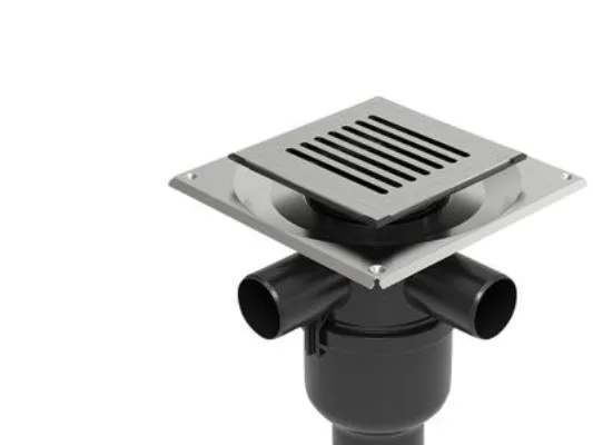 Unidrain Set 4 Square ClassicLine Column 15x15 Ø110 mm vertical