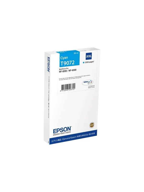 Epson T9072 - XXL size - cyan - original - ink cartridge
