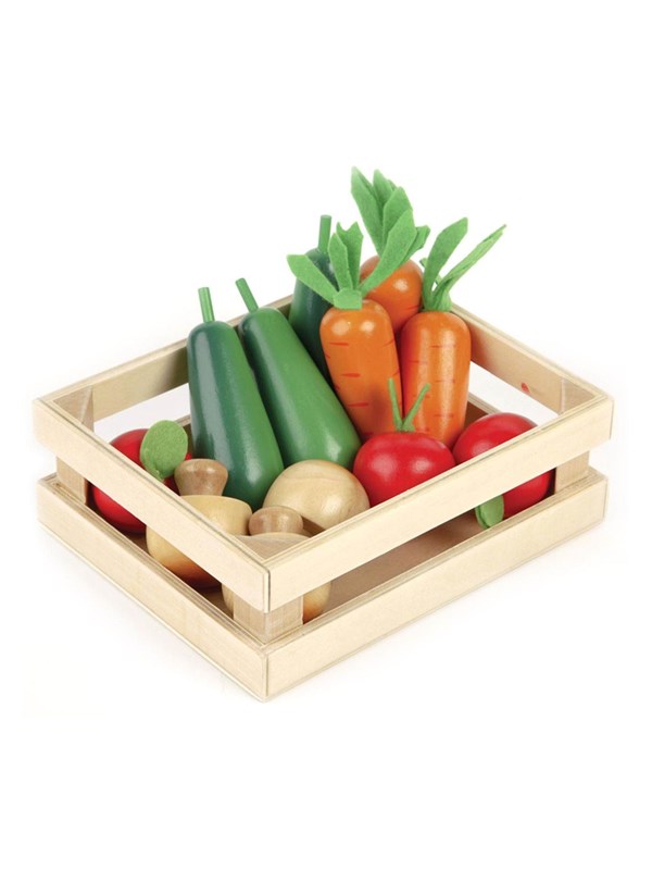 Tidlo Wooden Winter Vegetables in a Crate