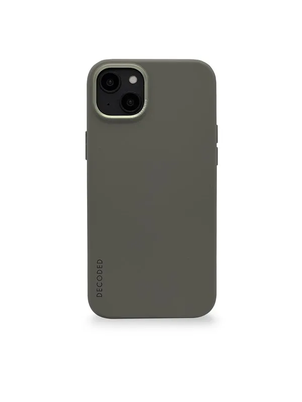 Decoded Silicone BackCover - olive - iPhone 14 Plus