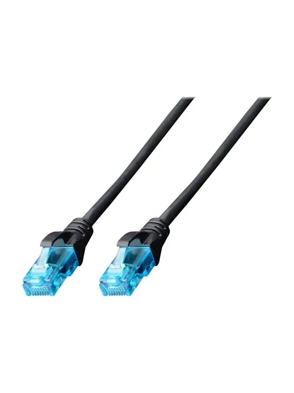 DIGITUS patch cable - 5 m - black - Svart - 5m