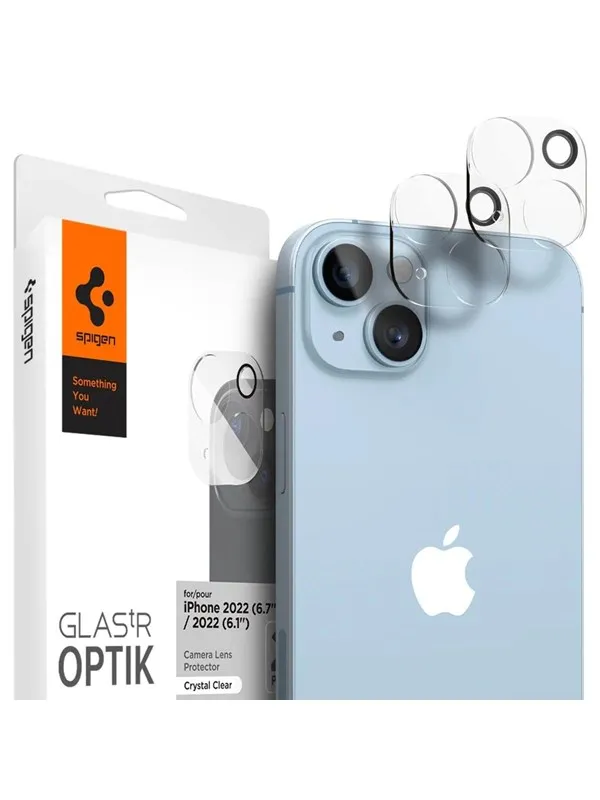 Spigen Glass Optik 2 Pack - clear - iPhone 14/iPhone 14 Plus