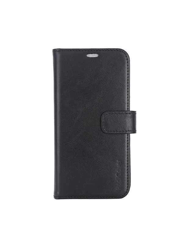 Radicover Wallet Case 2in1 Anti Radiation Leather MagS Black - iPhone 15