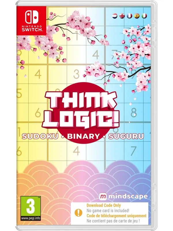 Think Logic! Sudoku - Binary - Suguru (Code in a Box) - Nintendo Switch - Puslespill