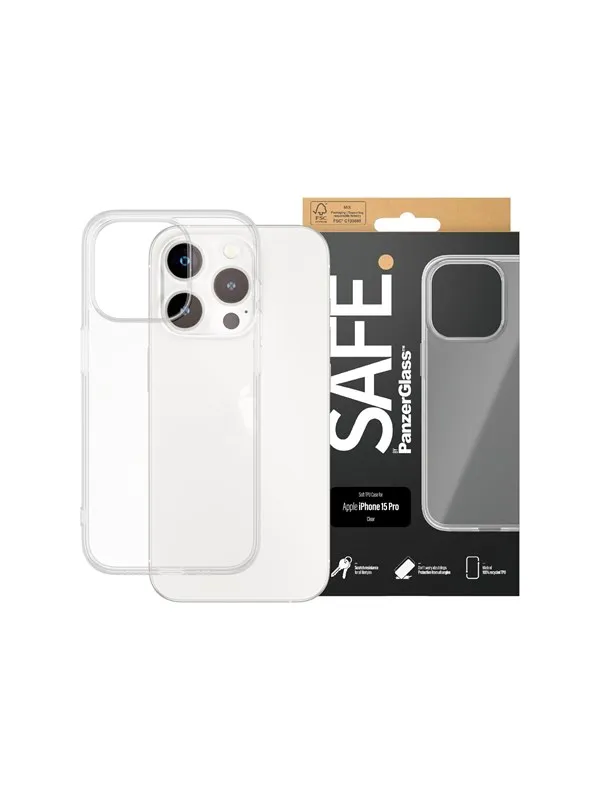SAFE by PanzerGlass TPU Case iPhone 15 Pro
