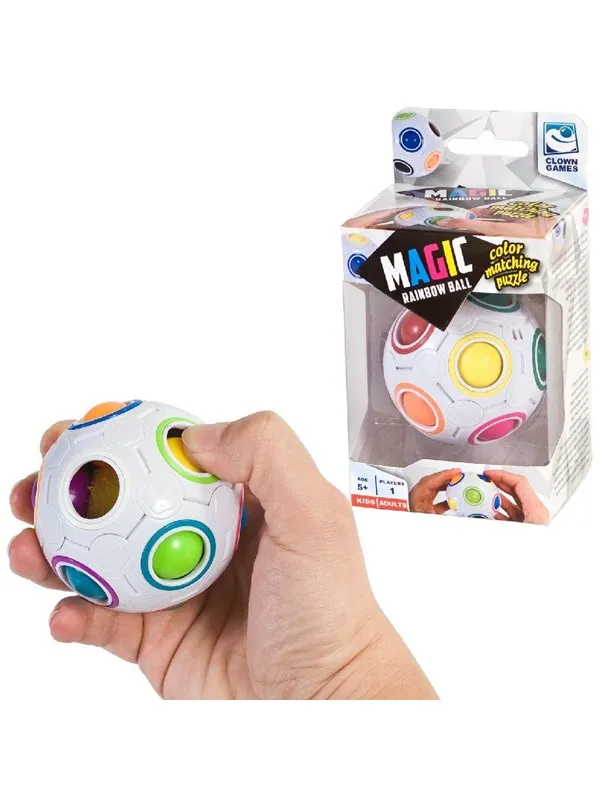 Clown Games Clown Magic Puzzle Rainbow Ball 3D Puslespill